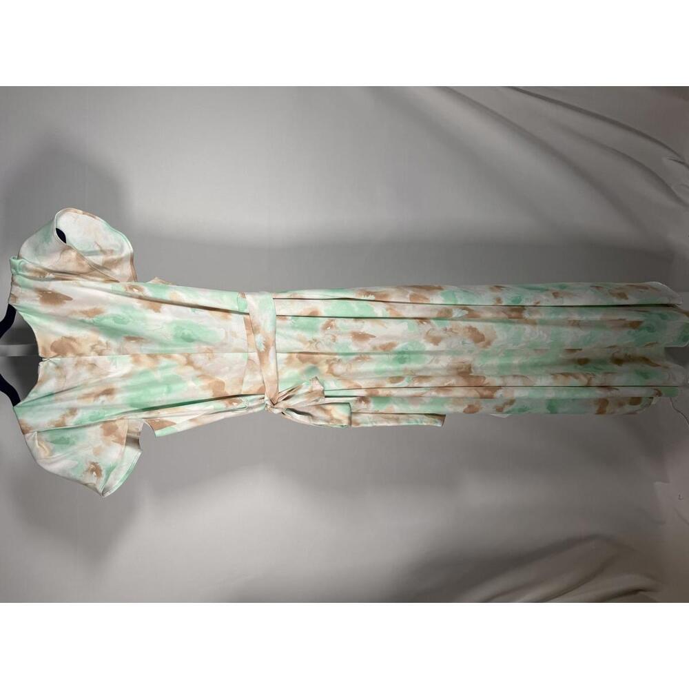 NWT DKNY Women's Mint and Tan Maxi Dress Size 6 - Picture 7 of 8